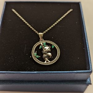 Sterling Silver Panda Necklace